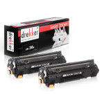 Toner hp 36A [CB436AD] 2 pack czarny drekker