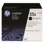 Toner hp 55X [CE255XD] 2 pack black oryginalny