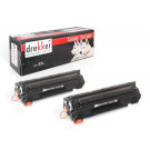 Toner hp 35A [CB435AD] 2 pack czarny drekker