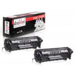 Toner hp 12A [Q2612AD] 2 pack czarny drekker