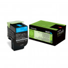 Toner Lexmark [80C20C0] cyan oryginalny