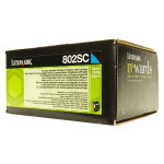 Toner Lexmark [80C2SC0] cyan oryginalny