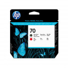 Głowica drukująca hp 70 [C9409A] czarny mat i czerwony oryginalny